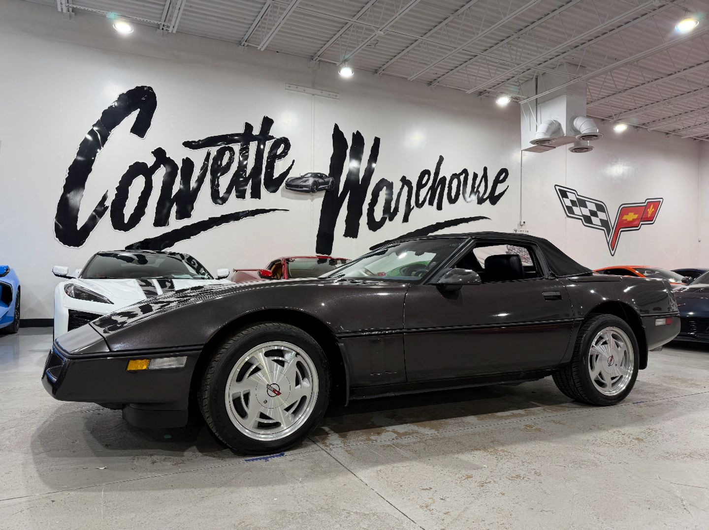 Gray 1989 Chevrolet Corvette Convertible RWD Convertible Rear-Wheel Drive Automatic