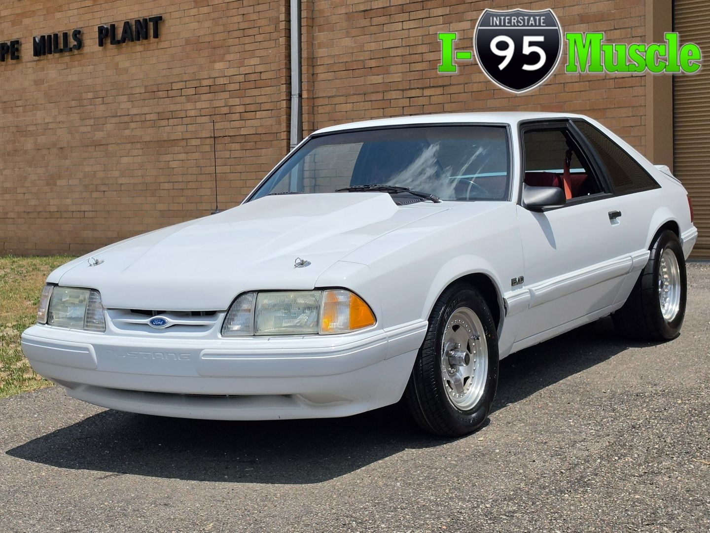[000] Oxford White 1991 Ford Mustang Hatchback Rear-Wheel Drive Automatic
