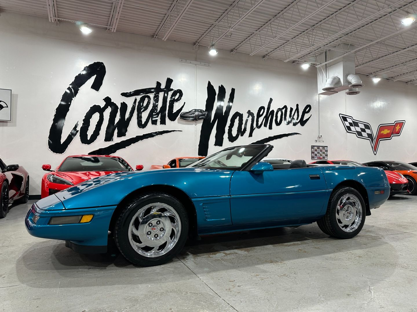 Blue 1996 Chevrolet Corvette Convertible RWD Convertible Rear-Wheel Drive Automatic