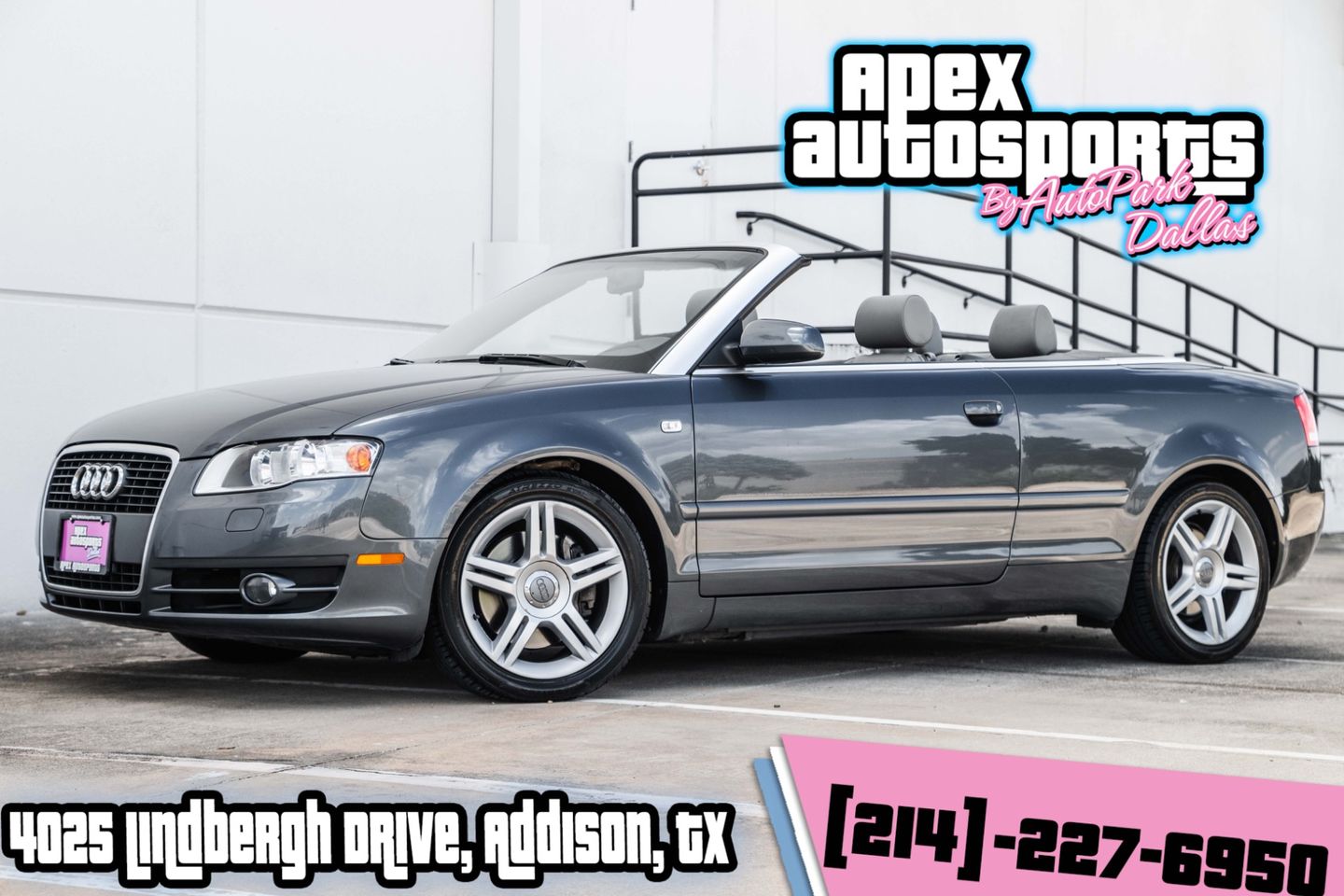 [5B] Light Silver Metallic 2007 Audi A4 Convertible All-Wheel Drive Automatic