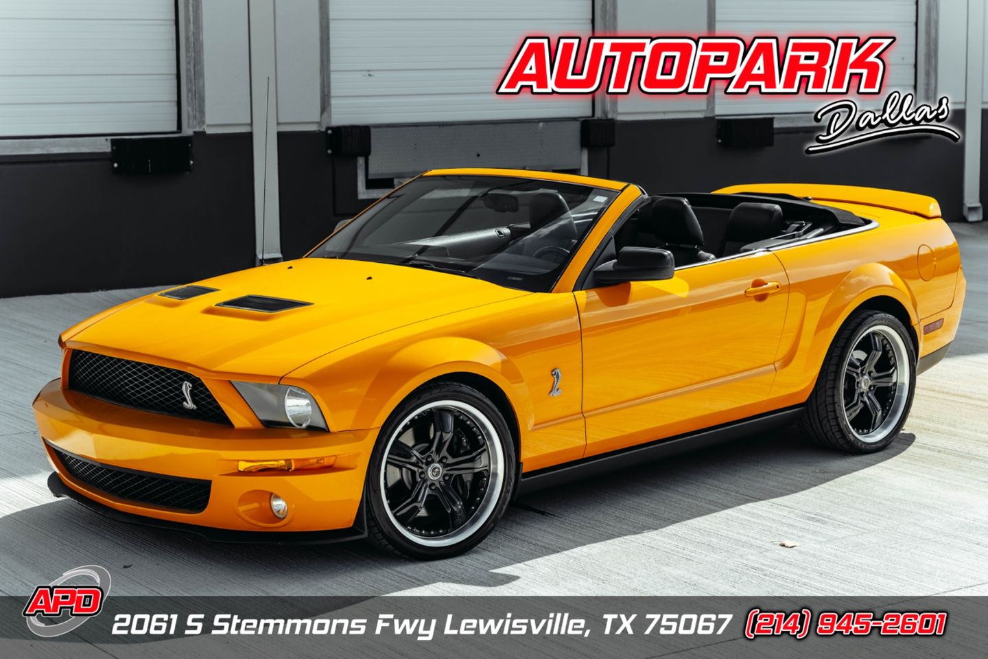 [U3] Grabber Orange 2007 Ford Mustang Shelby GT500 Convertible Rear-Wheel Drive Manual