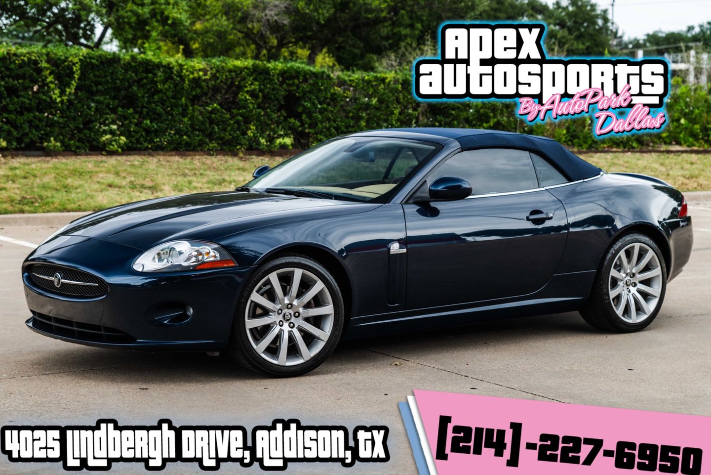 Blue ([INDI] Indigo Metallic) 2007 Jaguar XK-Series Convertible Rear-Wheel Drive Automatic