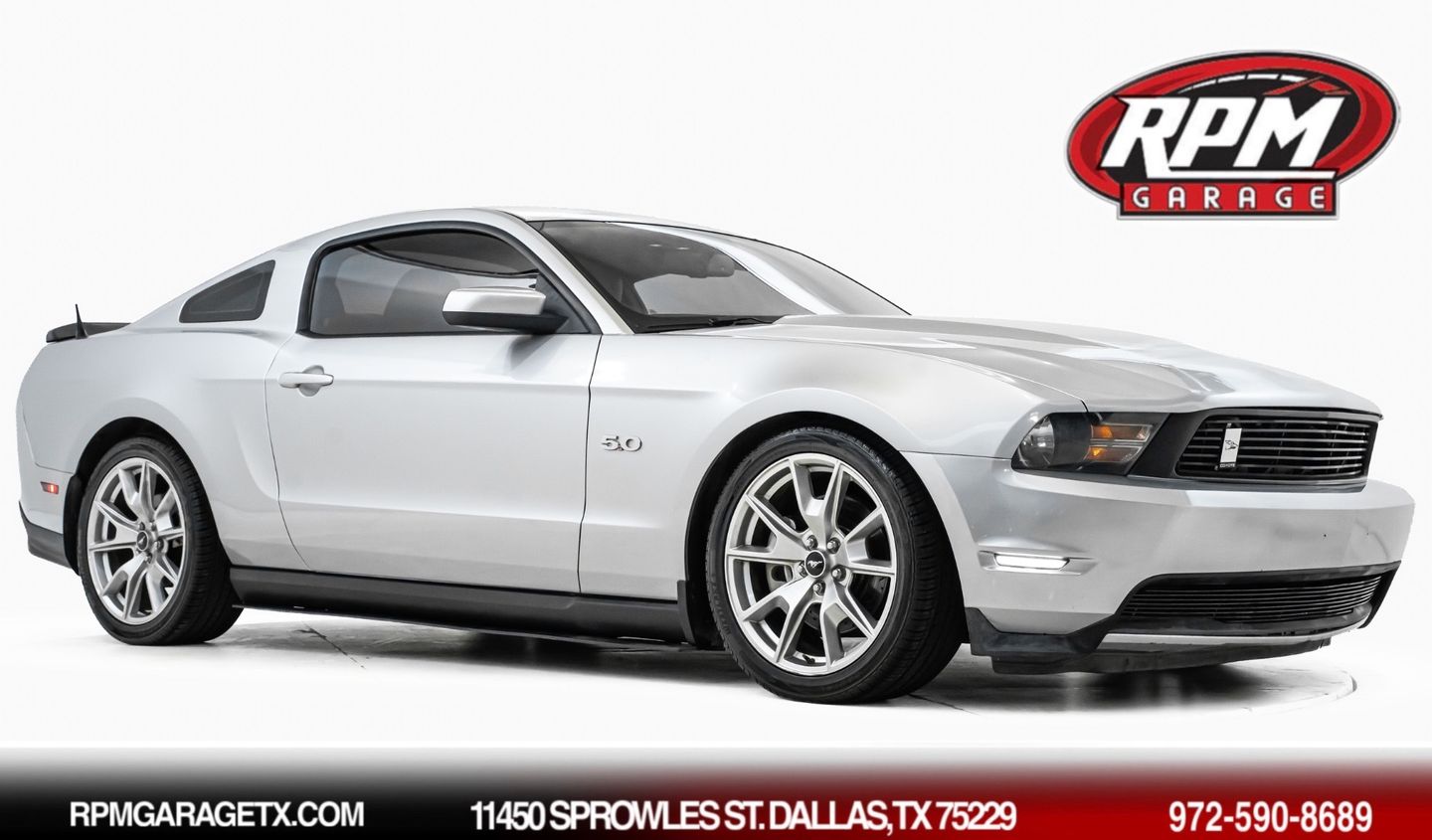 Silver 2011 Ford Mustang Coupe Rear-Wheel Drive Manual