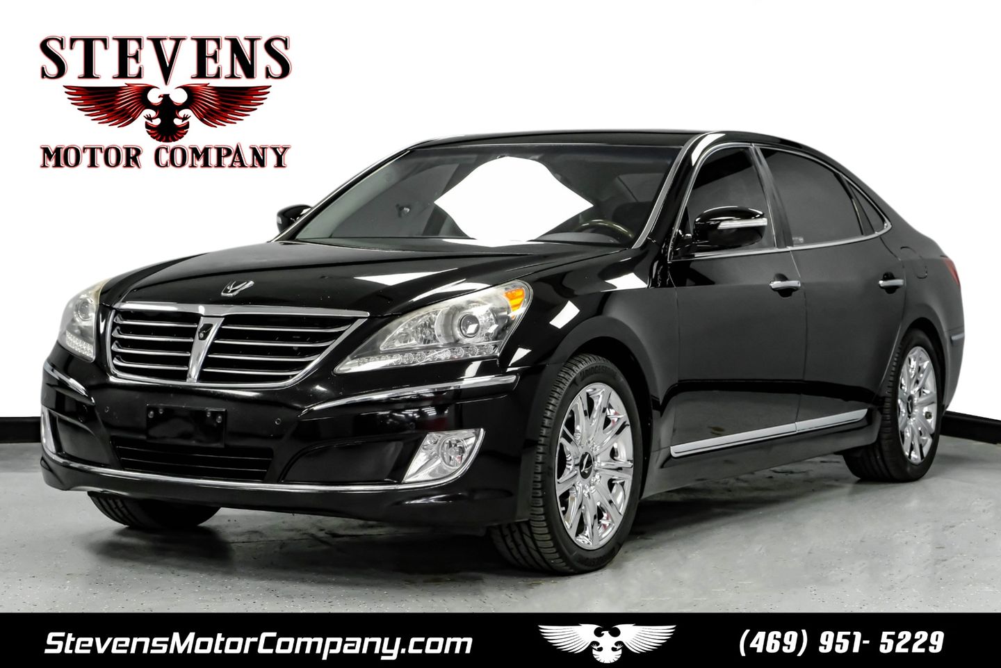 Black Noir Pearl 2011 Hyundai Equus Sedan Rear-Wheel Drive Automatic