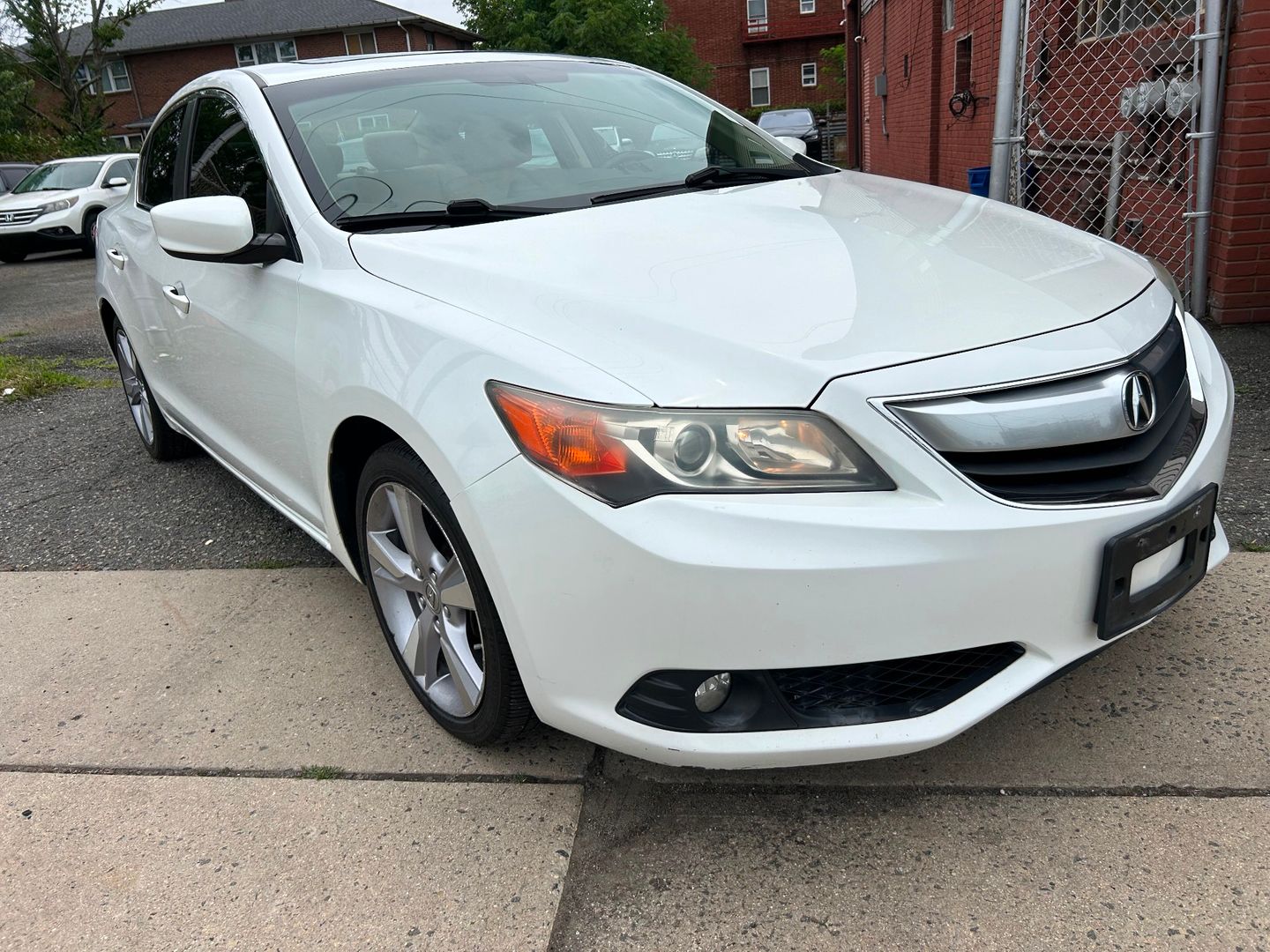 White 2013 Acura ILX Sedan Front-Wheel Drive Automatic