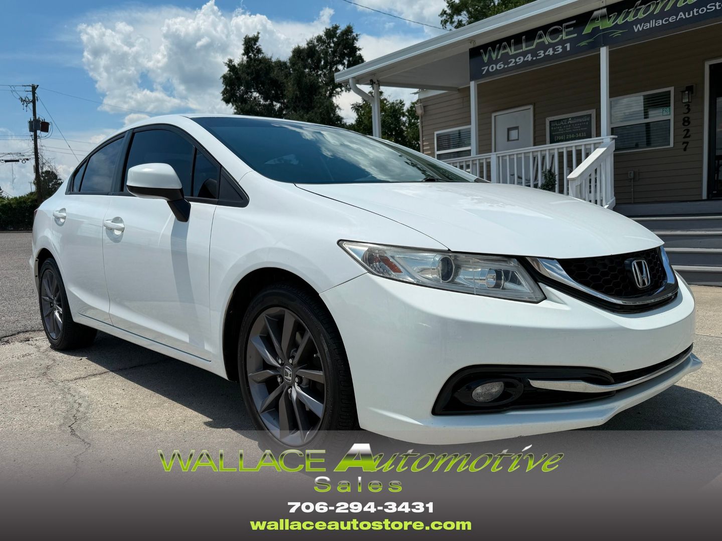 [WH] Taffeta White 2013 Honda Civic Sedan Front-Wheel Drive Automatic