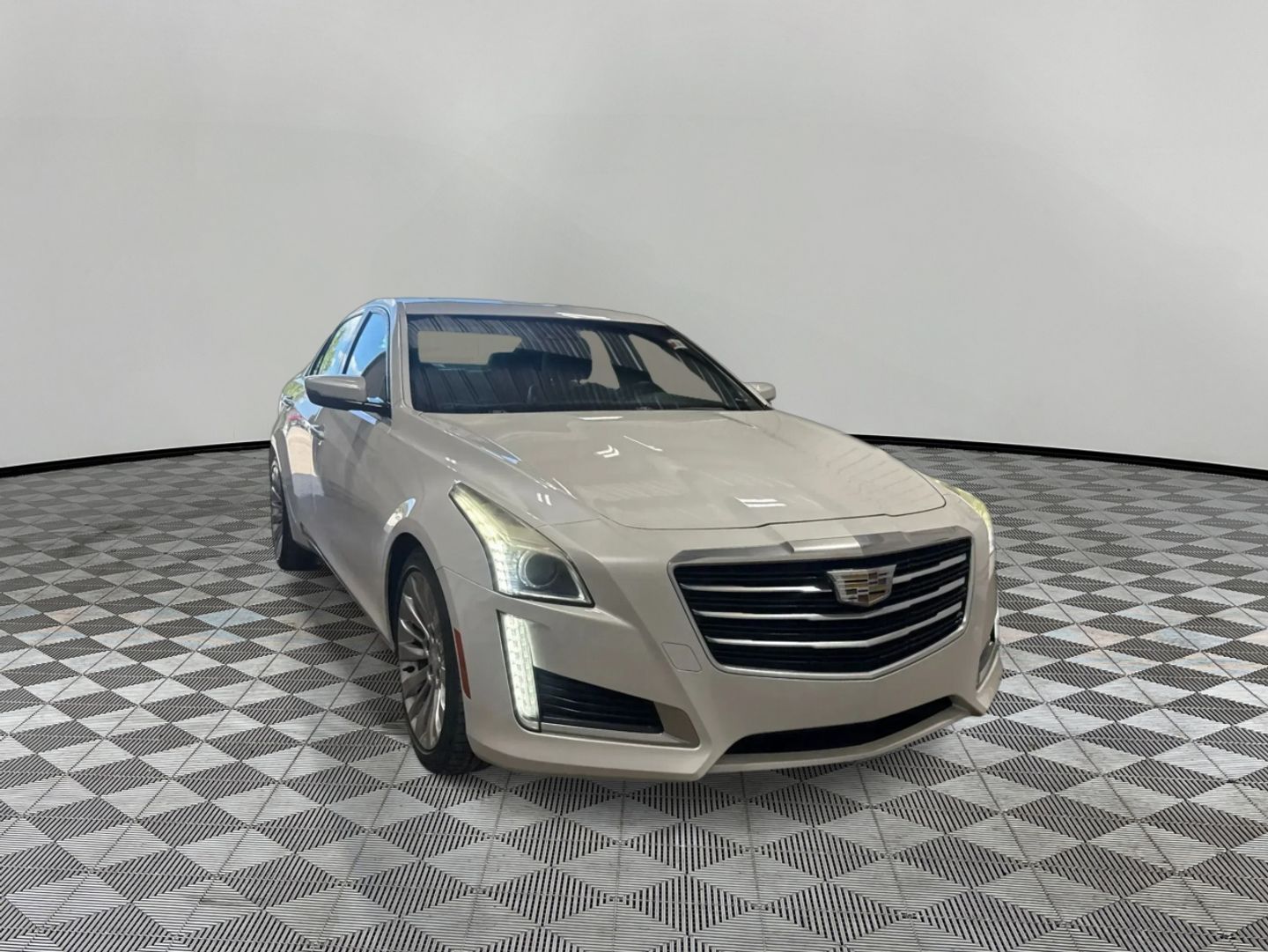 White 2015 Cadillac CTS Sedan Rear-Wheel Drive Automatic