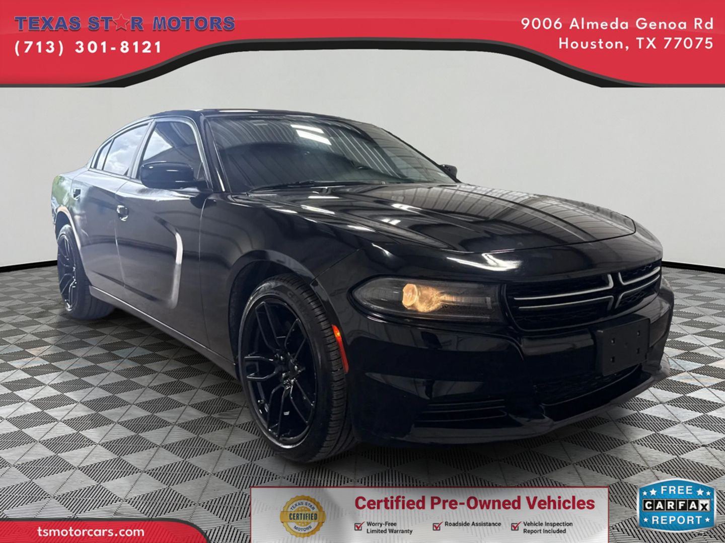 Black 2015 Dodge Charger Police RWD Sedan Rear-Wheel Drive Automatic