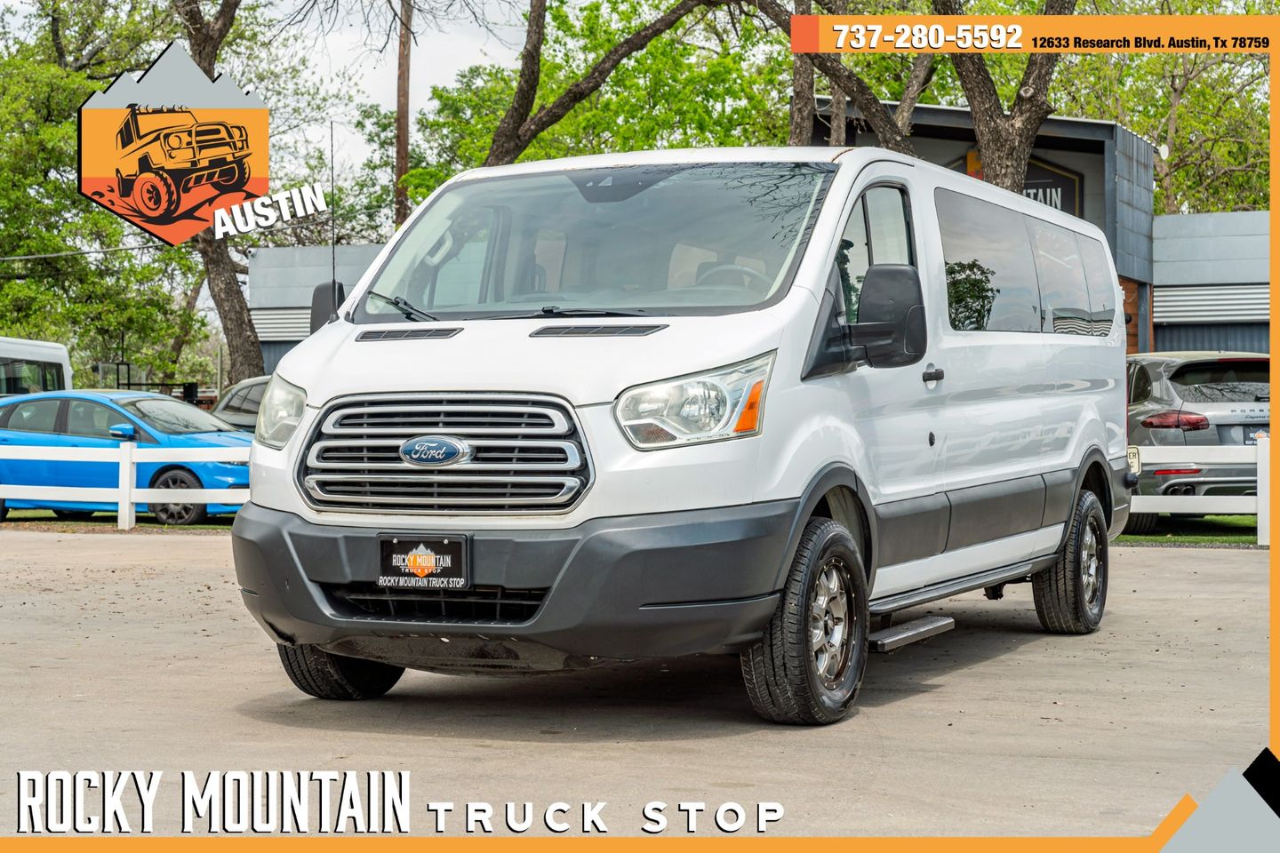 2015 Ford Transit Passenger 350 XLT Low Roof LWB RWD with 60/40 Passenger-Side Doors