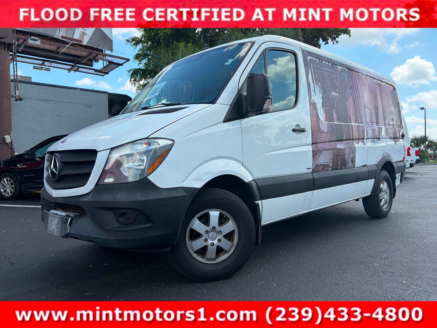 [147] Arctic White 2015 Mercedes-Benz Sprinter Cargo Van 4X2 Automatic