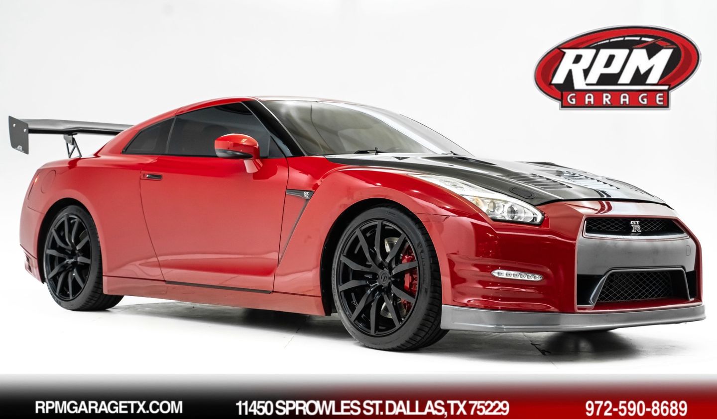 Red 2015 Nissan GT-R Premium Coupe All-Wheel Drive Automatic