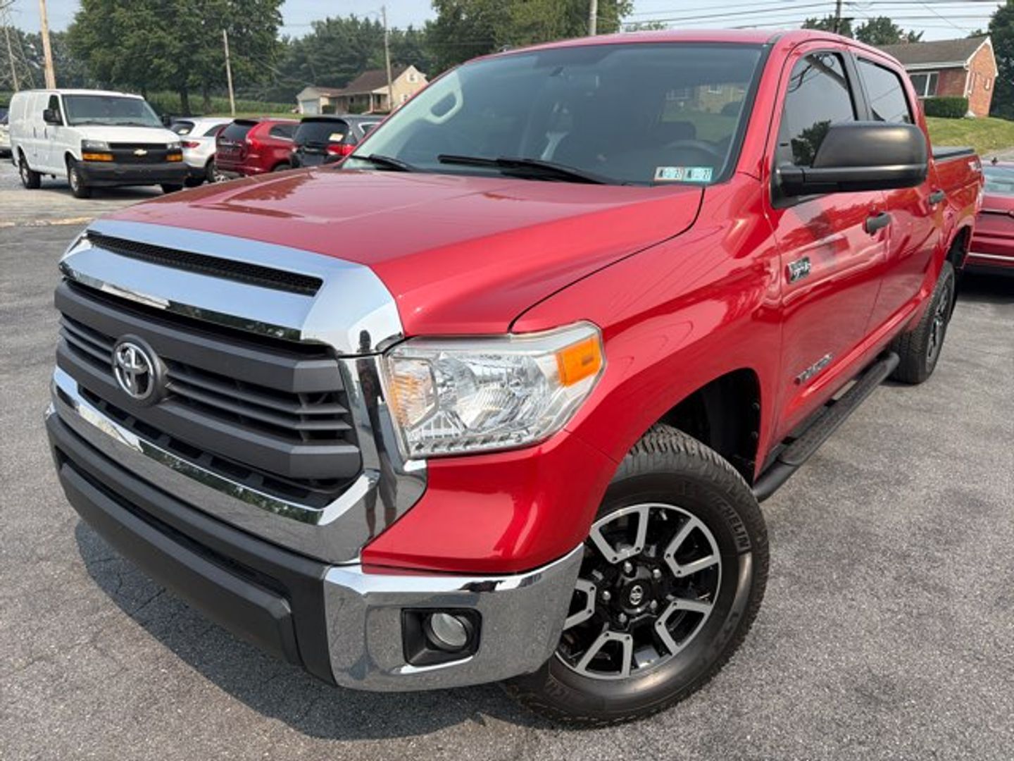 Red (BURGUNDY) 2015 Toyota Tundra Pickup Truck Four-Wheel Drive Automatic