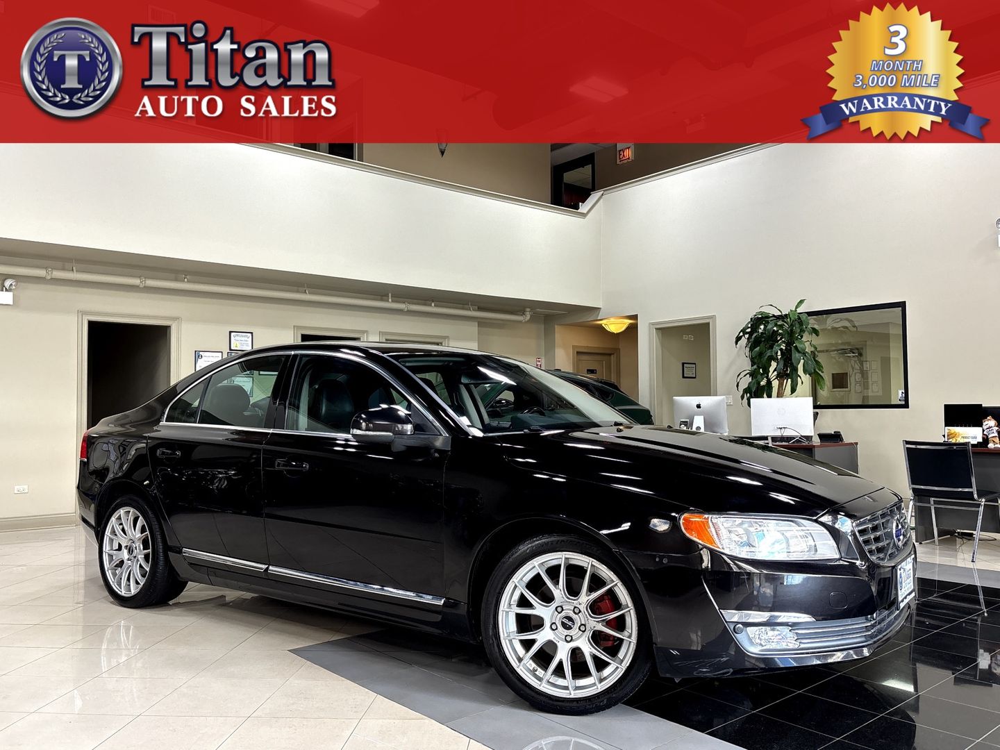 Ember Black 2015 Volvo S80 Sedan All-Wheel Drive Automatic
