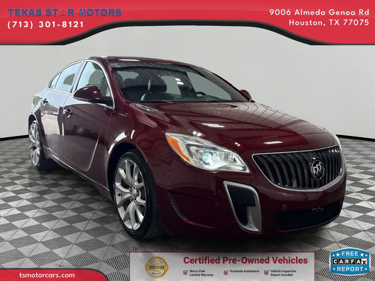 Red (MAROON) 2016 Buick Regal GS Sedan FWD Sedan Front-Wheel Drive Automatic