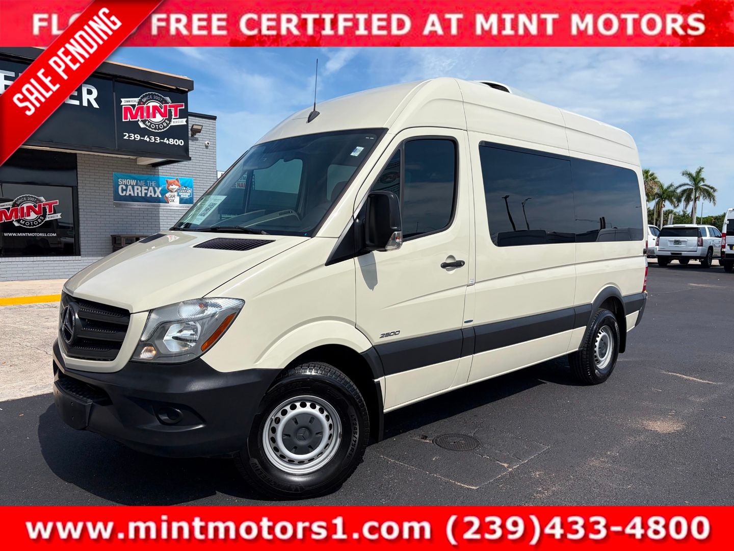 Gray 2016 Mercedes-Benz Sprinter Van 4X2 Automatic