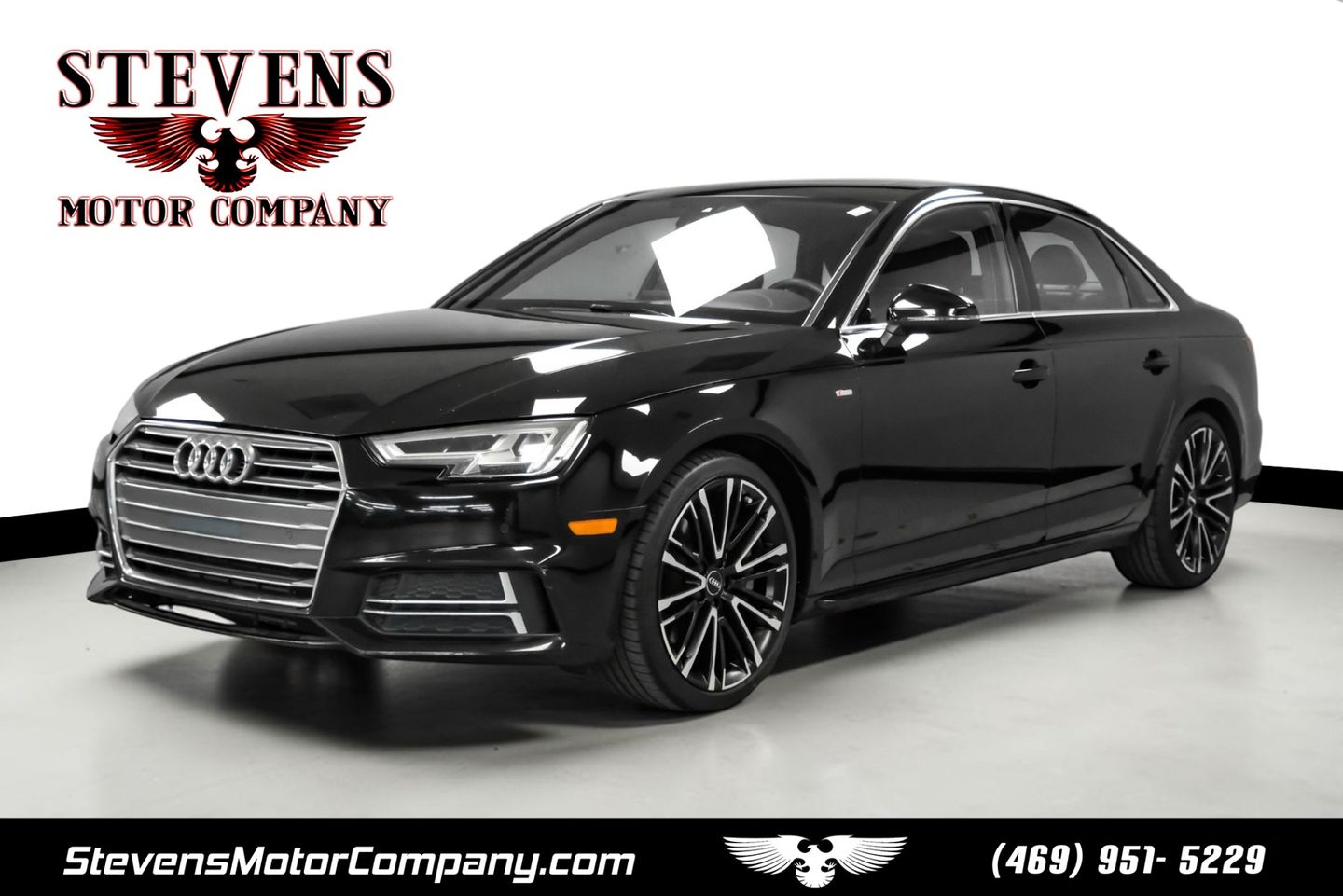 [A2] Brilliant Black 2017 Audi A4 Sedan Front-Wheel Drive Automatic