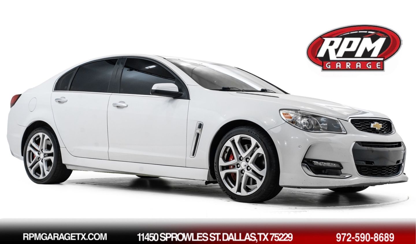 White 2017 Chevrolet SS Sedan Rear-Wheel Drive Automatic