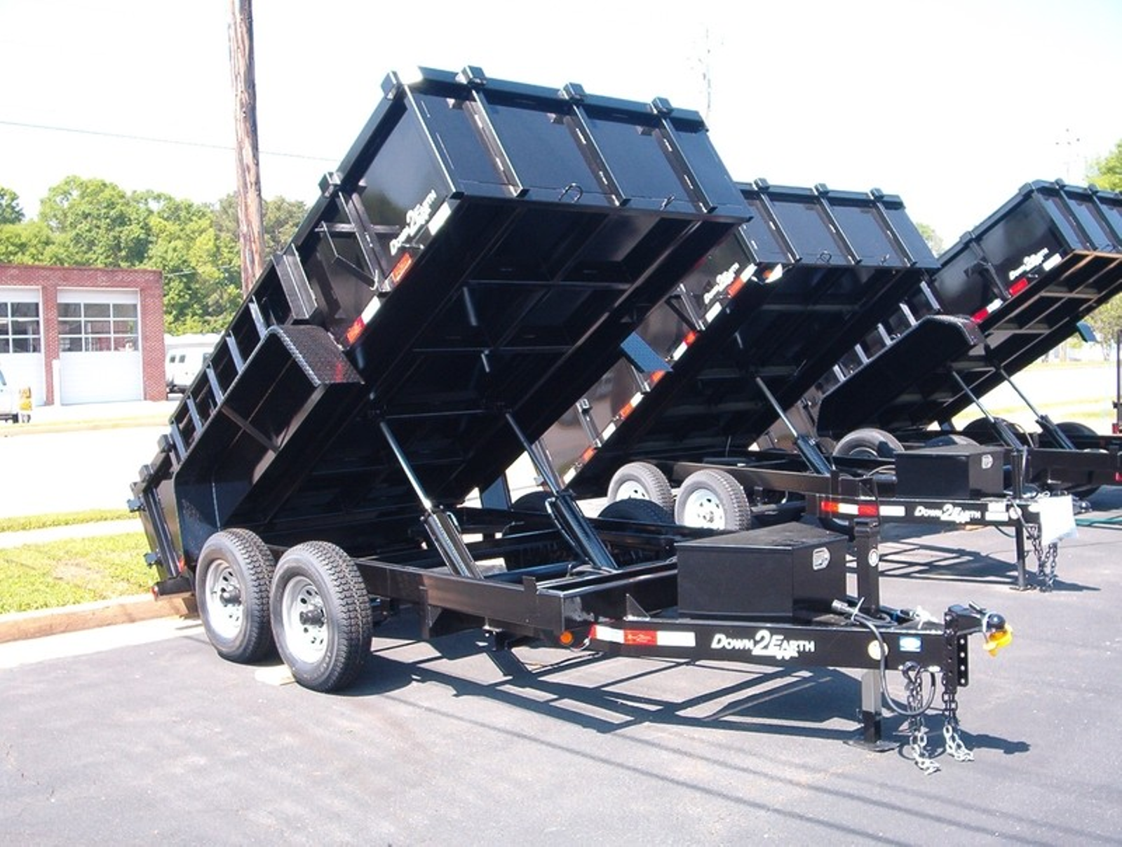 2018 Dump Trailer Down To Earth Dump 6x12 5 Ton city Youngblood