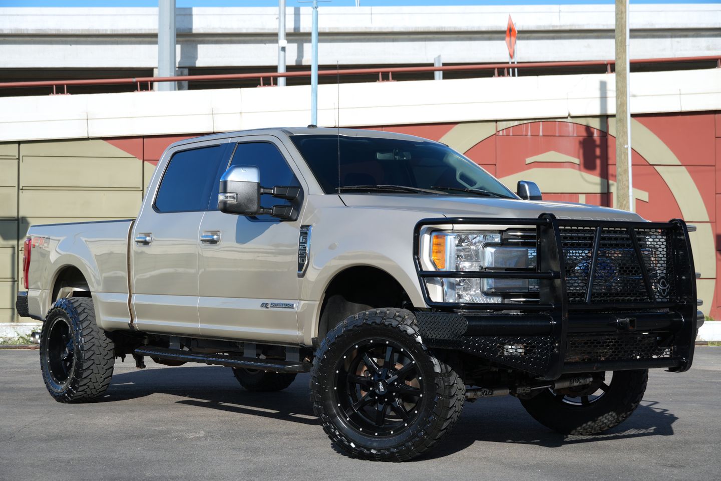 Gold 2017 Ford F-250 Super Duty Pickup Truck Four-Wheel Drive Automatic