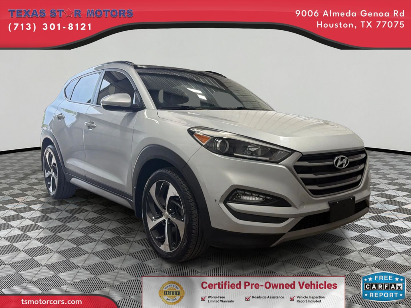 Silver 2017 Hyundai Tucson SUV / Crossover Front-Wheel Drive Automatic