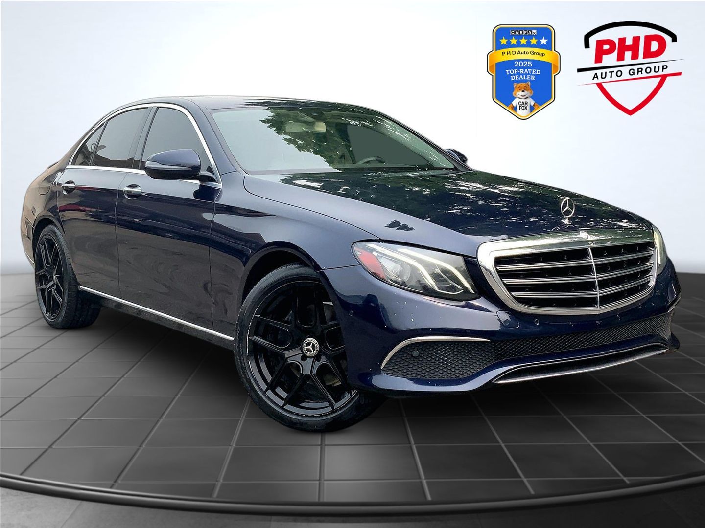 Blue 2017 Mercedes-Benz E-Class Sedan All-Wheel Drive Automatic