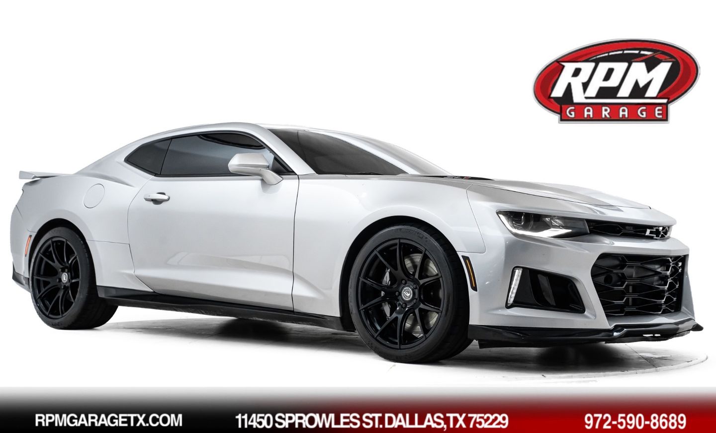 Silver 2018 Chevrolet Camaro Coupe Rear-Wheel Drive Automatic