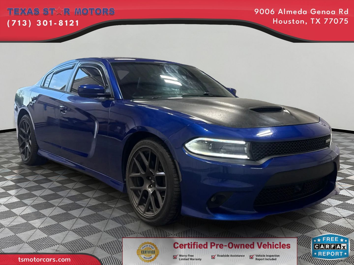 Blue 2018 Dodge Charger R/T RWD Sedan Rear-Wheel Drive Automatic