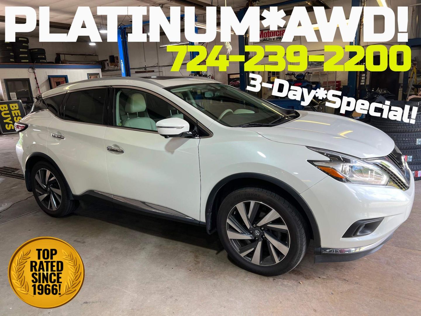  2018 Nissan Murano Platinum AWD   