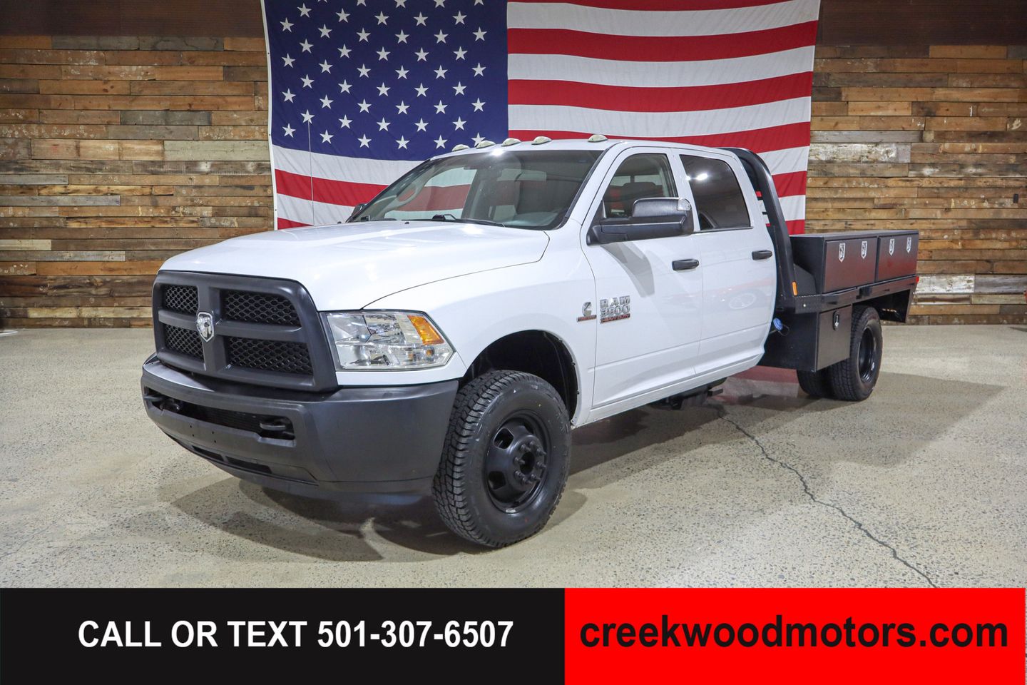 White 2018 RAM 3500 Chassis SLT Crew Cab 4WD Pickup Truck Four-Wheel Drive Automatic