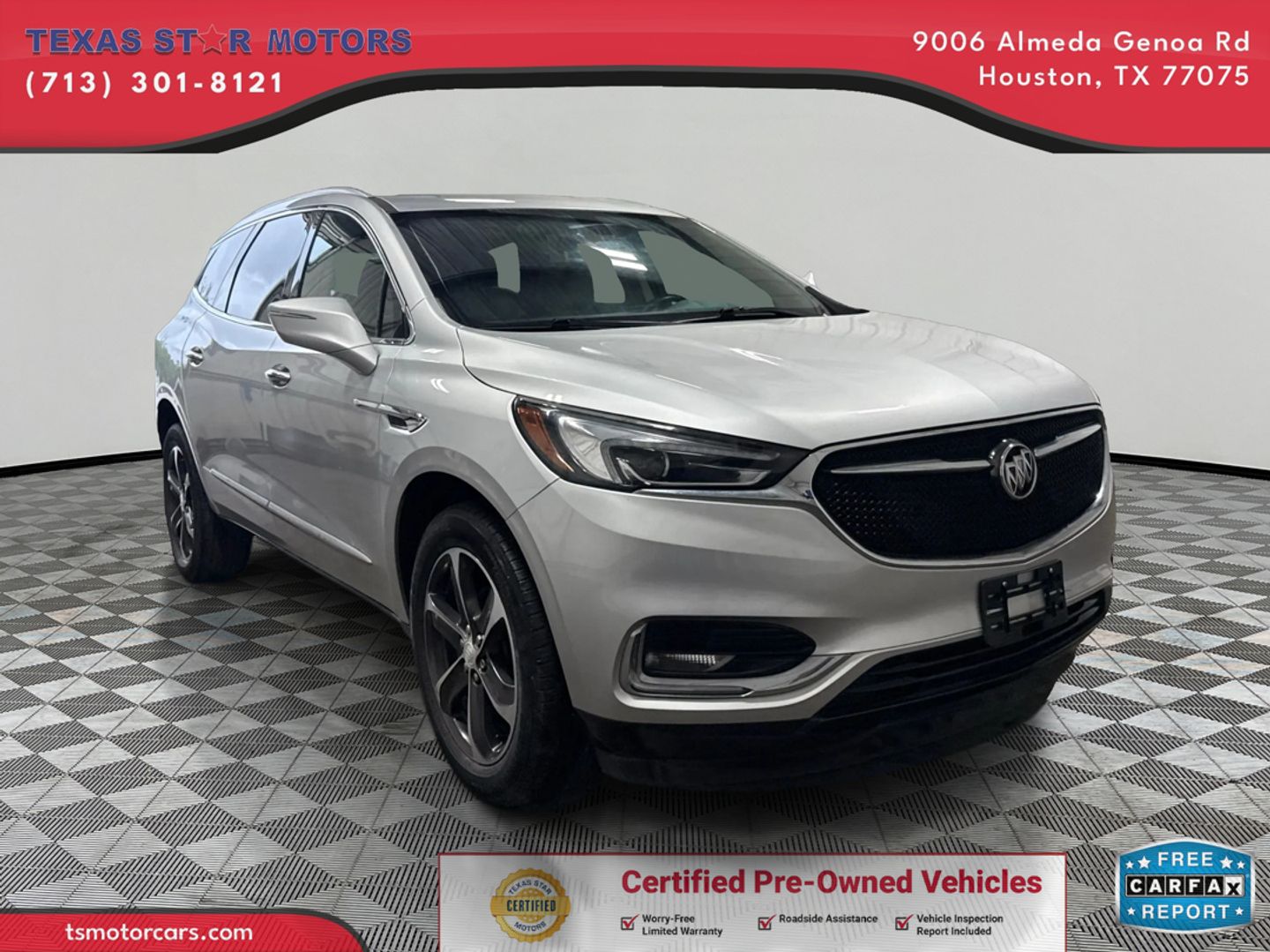 Silver 2019 Buick Enclave Essence FWD SUV / Crossover Front-Wheel Drive Automatic