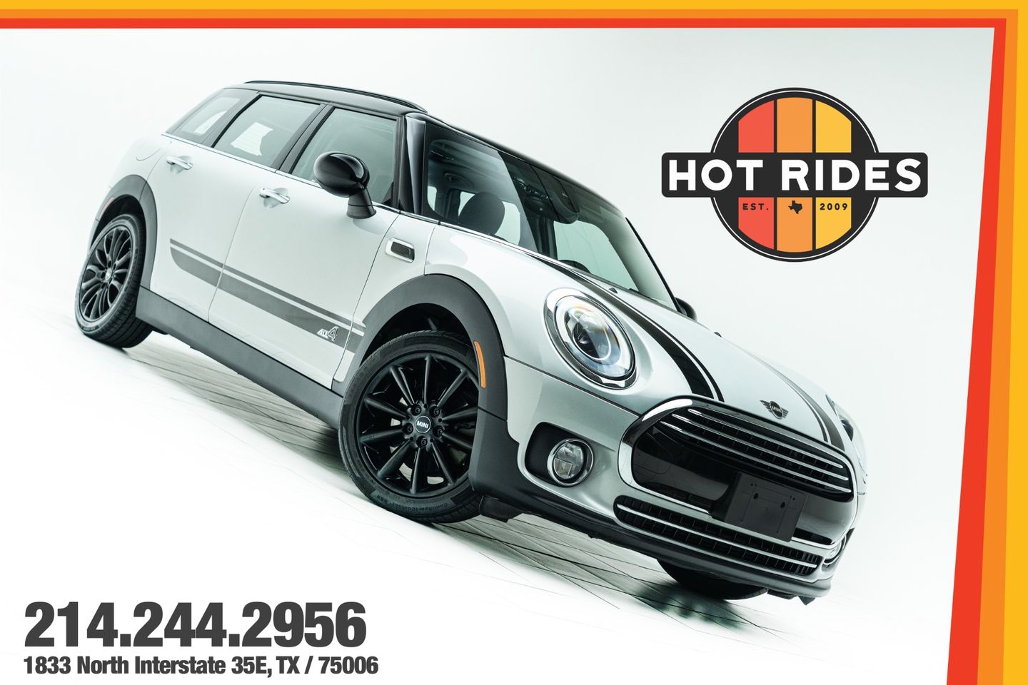 [A62] White Silver Metallic 2019 MINI Cooper Clubman John Cooper Works ALL4 AWD Wagon All-Wheel Drive Automatic