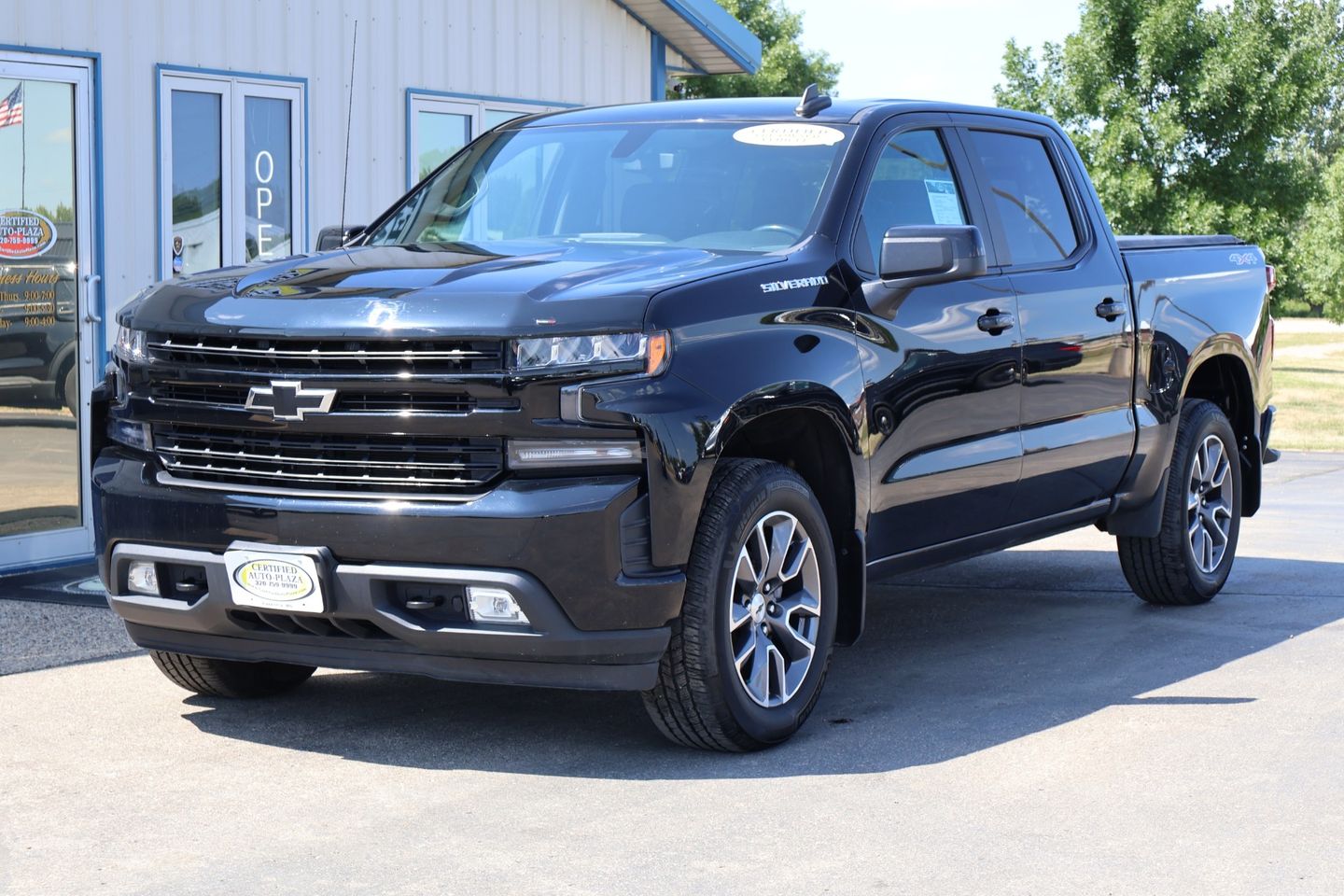 Black 2020 Chevrolet Silverado 1500 Pickup Truck Four-Wheel Drive Automatic