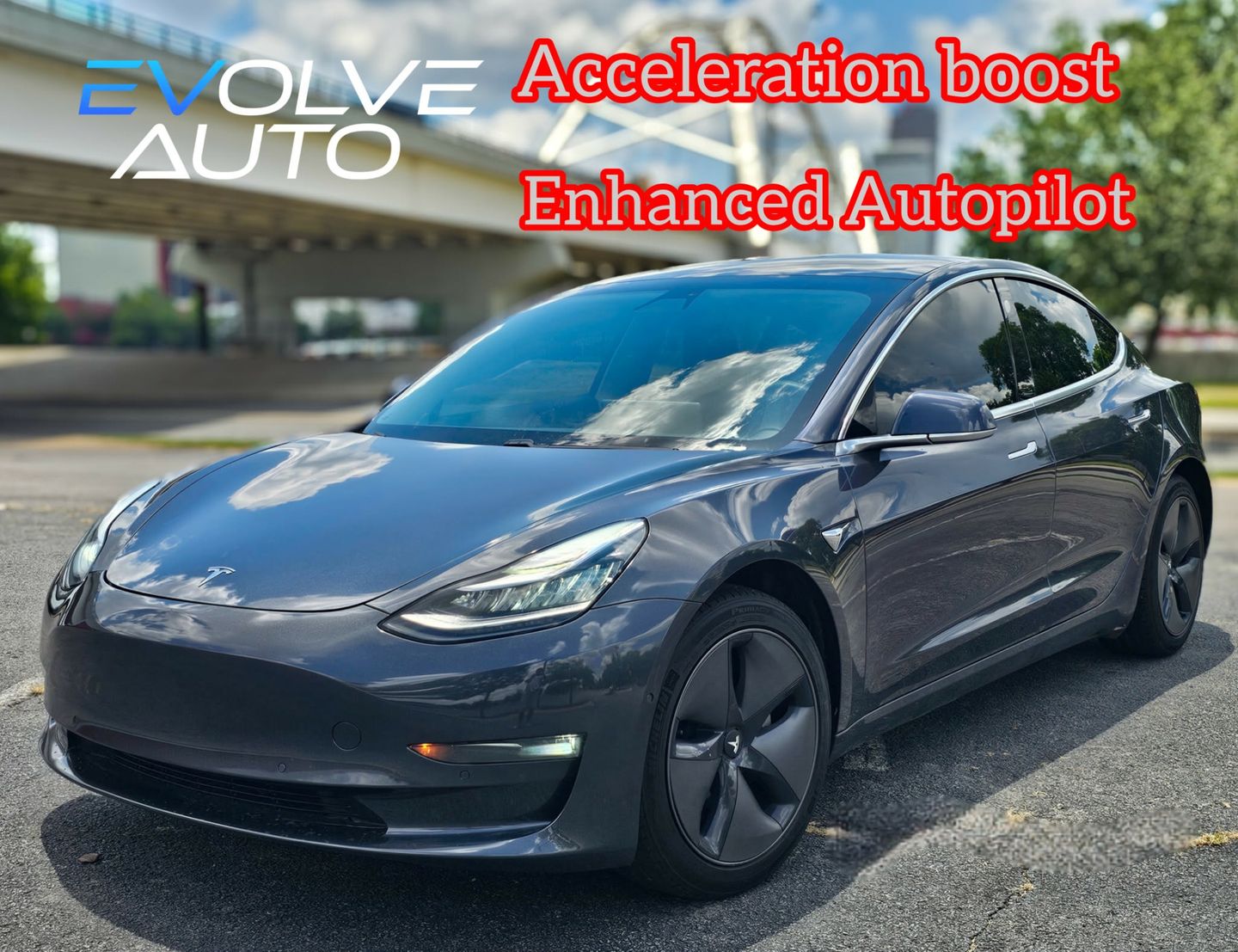 Silver 2020 Tesla Model 3 Sedan All-Wheel Drive Automatic