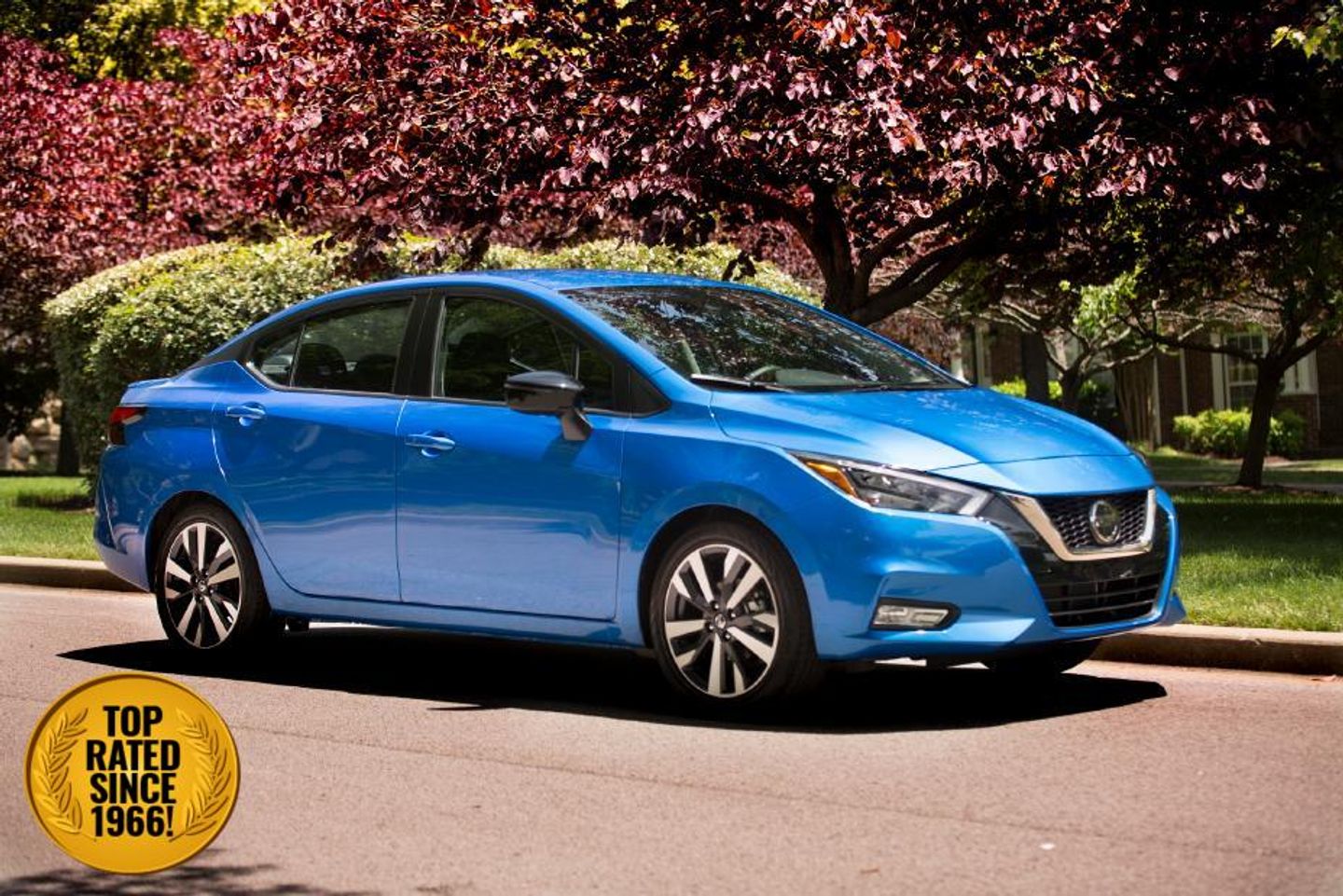 electric blue 2021 Nissan Versa Sedan Front-Wheel Drive Continuously Variable Transmission