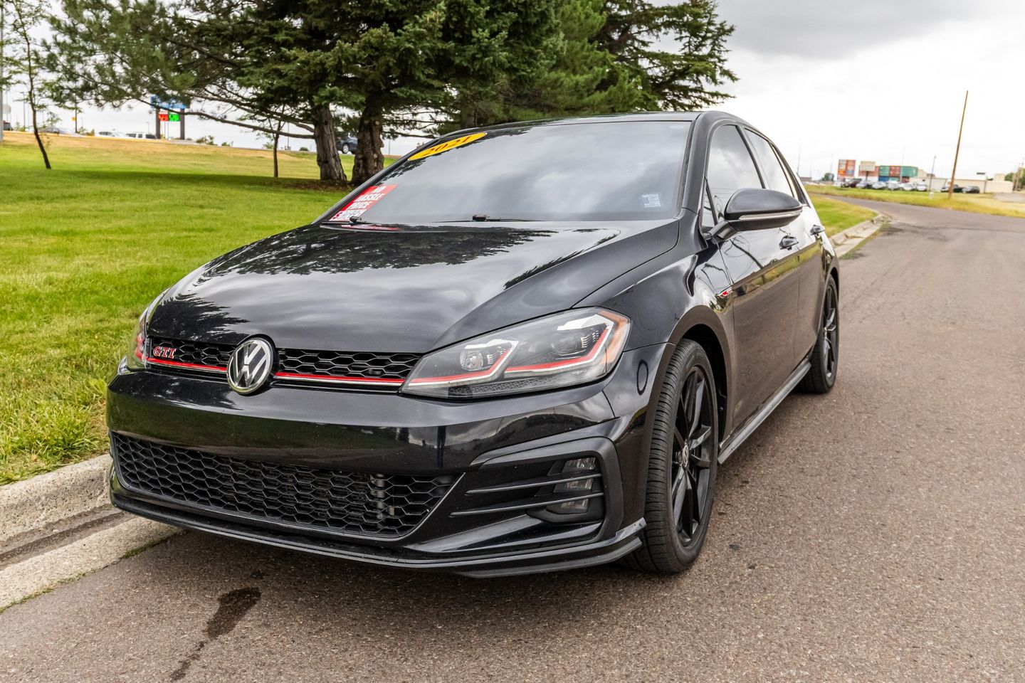 [2T2T] Deep Black Pearl 2021 Volkswagen Golf GTI Hatchback Front-Wheel Drive Automatic
