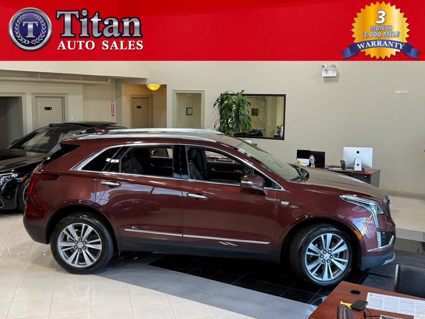 Red (Burgundy) 2022 Cadillac XT5 Premium Luxury AWD SUV / Crossover Four-Wheel Drive Automatic