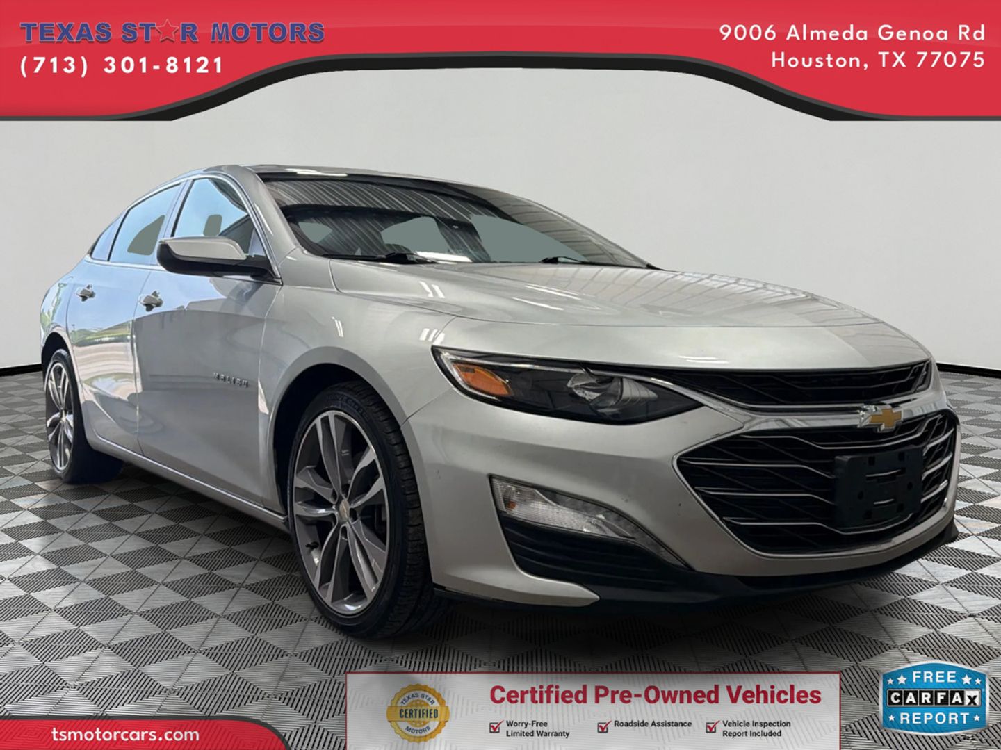 Silver 2022 Chevrolet Malibu Sedan Front-Wheel Drive Automatic