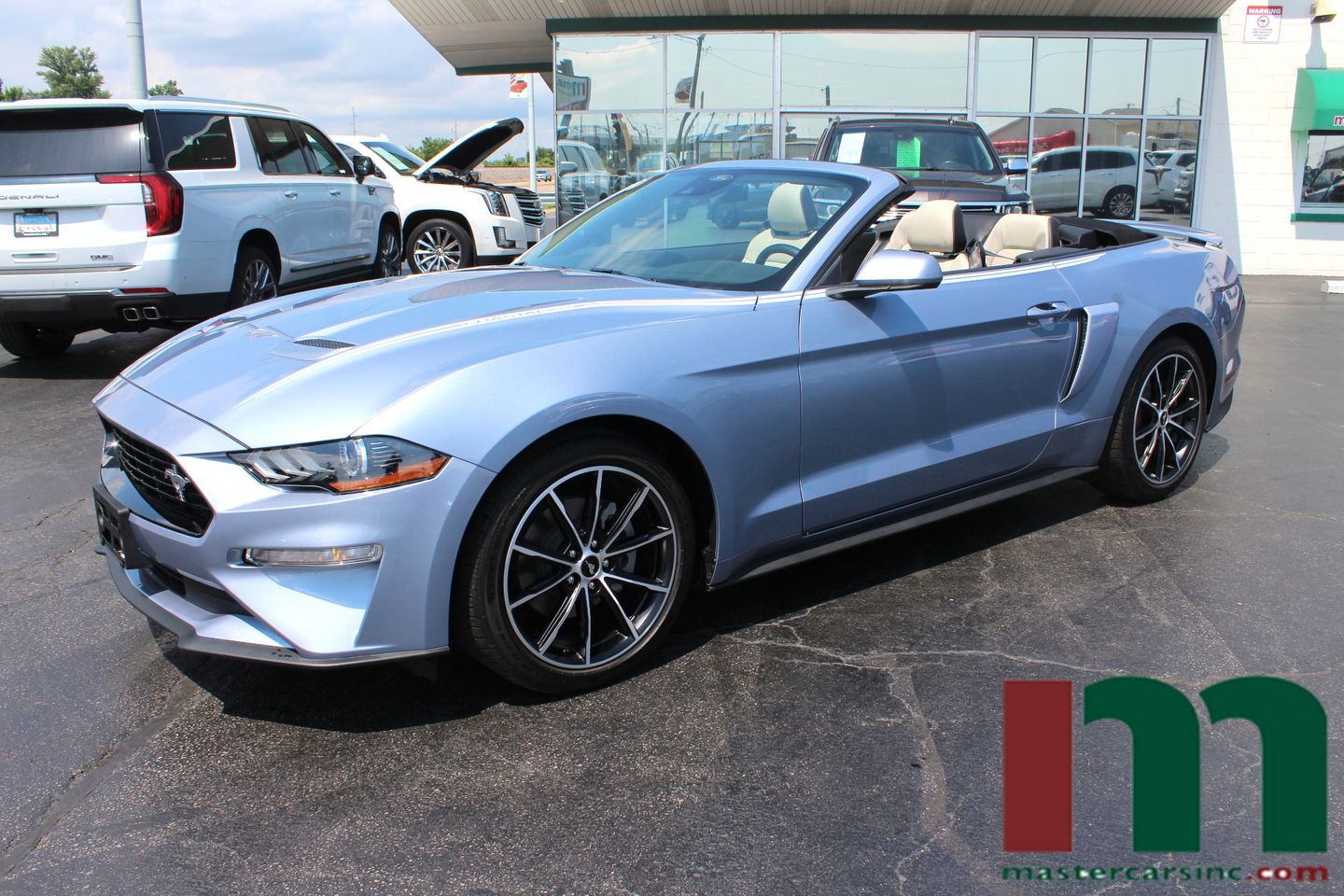 [EB] Brittany Blue 2022 Ford Mustang Convertible Rear-Wheel Drive Manual