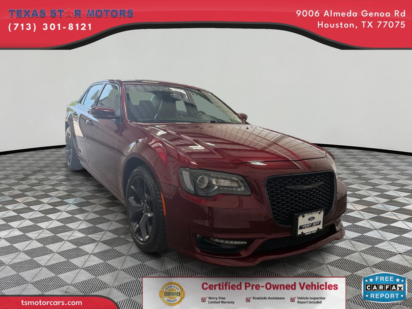 Red 2023 Chrysler 300 Sedan Rear-Wheel Drive Automatic