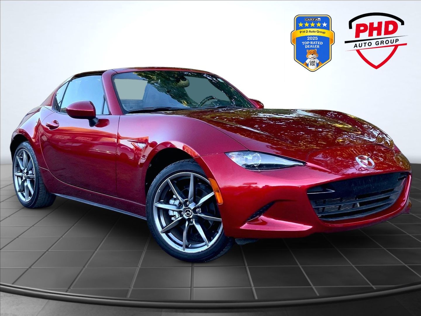 Red 2023 Mazda MX-5 Miata Convertible Rear-Wheel Drive Automatic