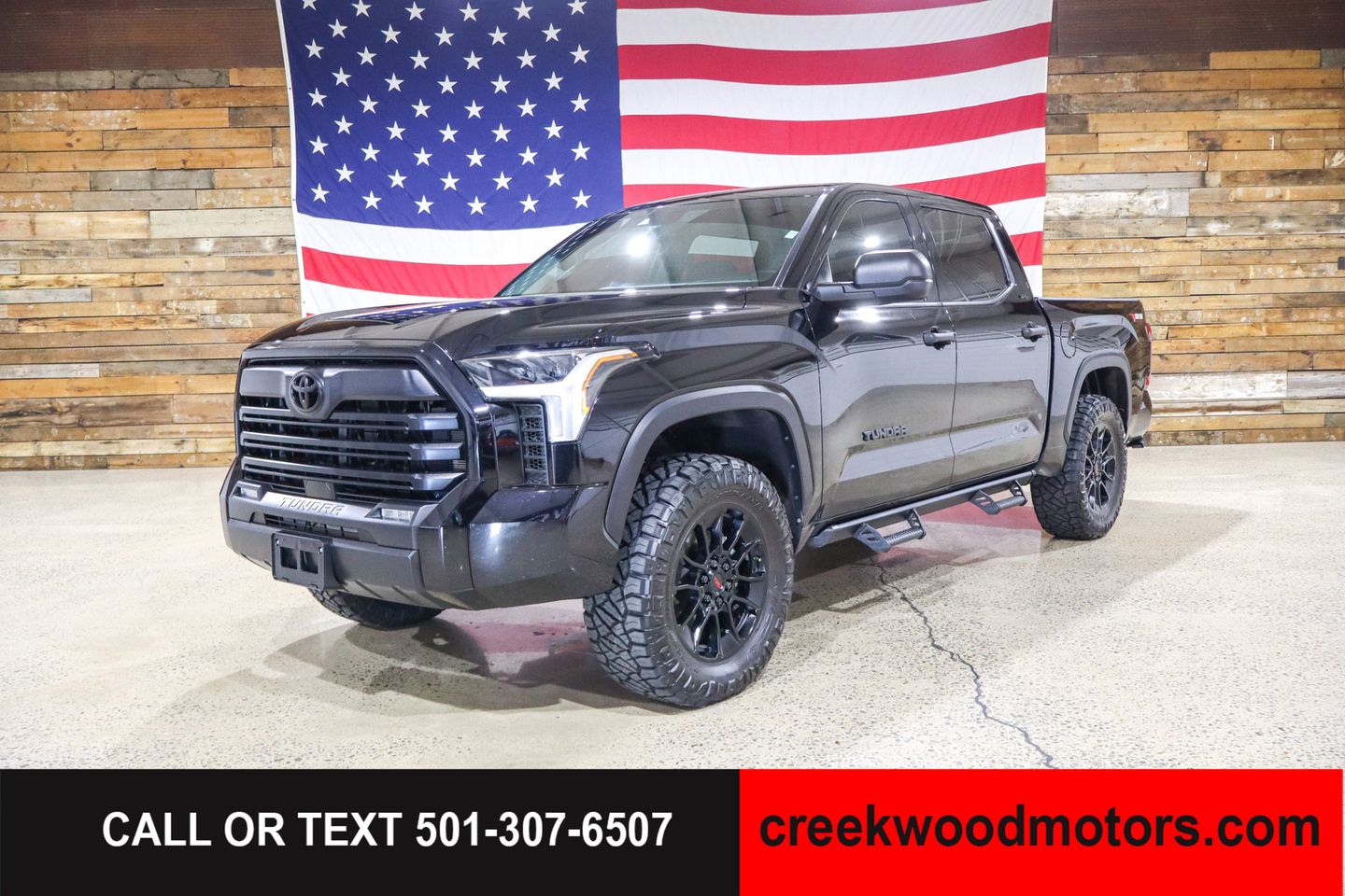 Midnight Black Metallic 2023 Toyota Tundra Pickup Truck Four-Wheel Drive Automatic