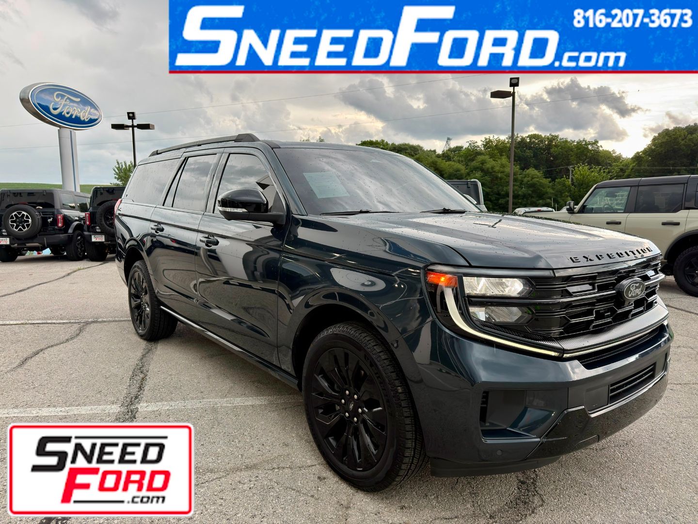 [C8] Stone Blue 2025 Ford Expedition SUV / Crossover Four-Wheel Drive Automatic