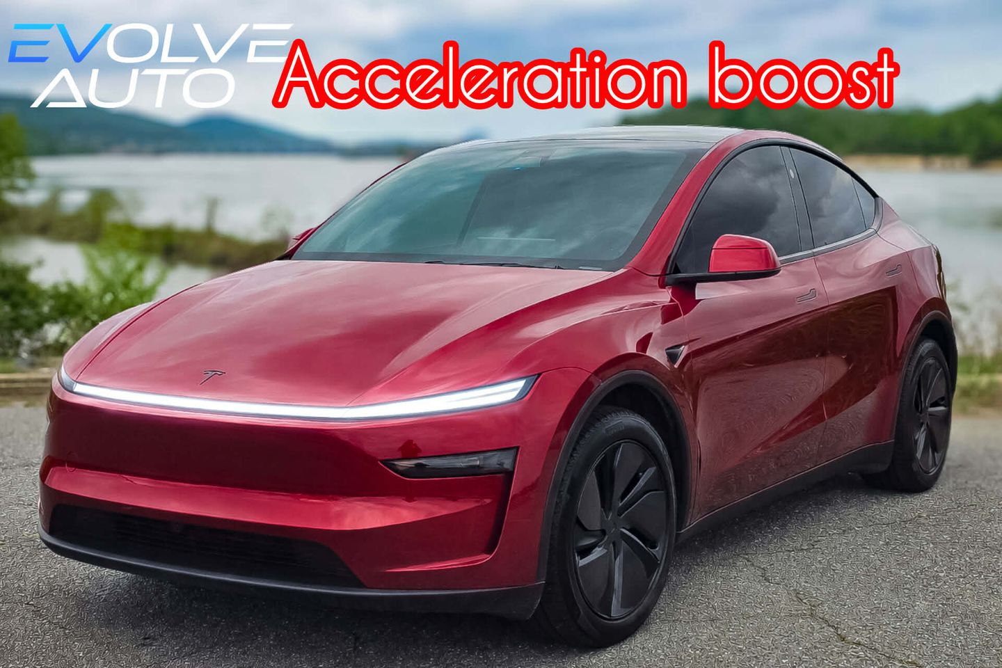Red 2026 Tesla Model Y Long Range AWD SUV / Crossover All-Wheel Drive Automatic